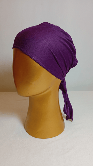 Plain Tie Back Cap  - Violet